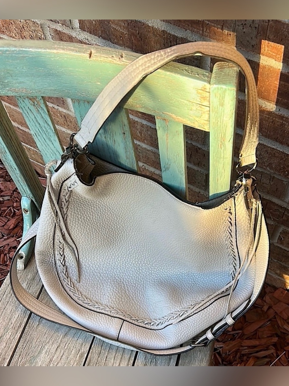 Rebecca Minkoff Blue Grey Leather Shoulder Bag